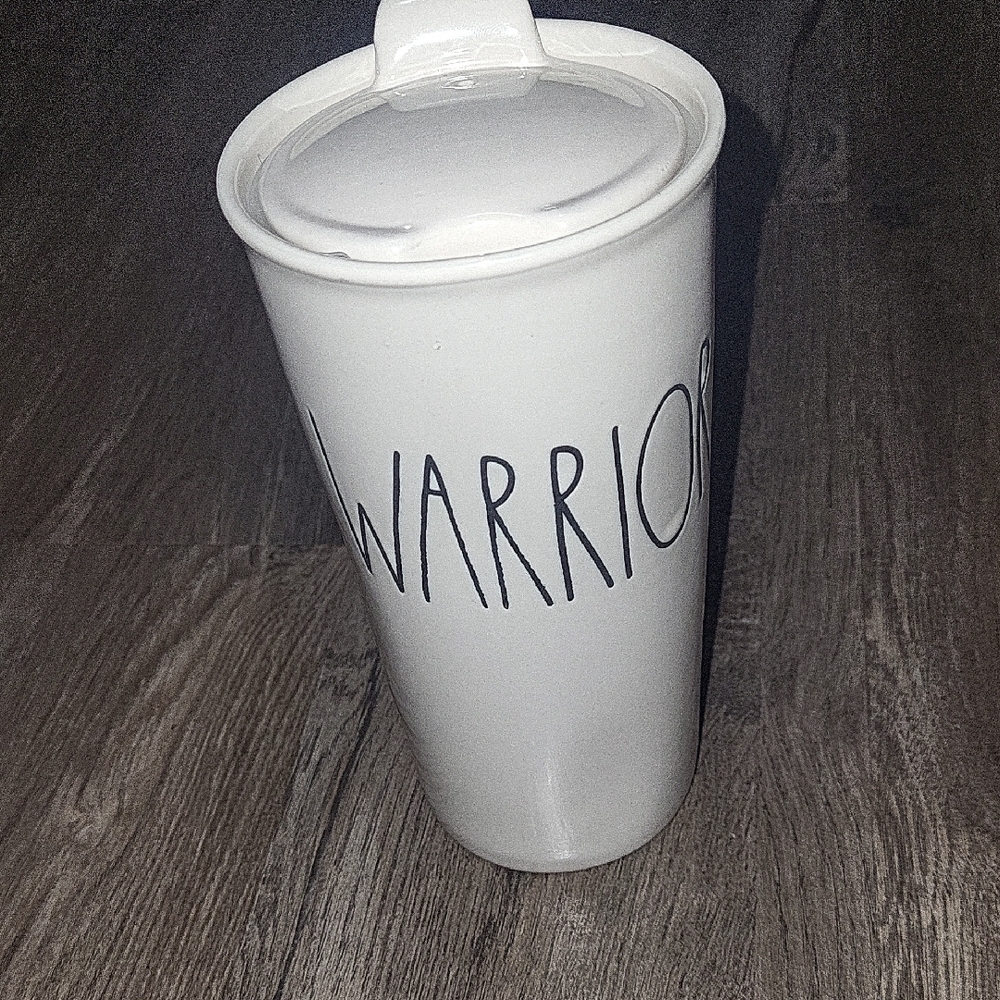 Rae dunn warrior tumbler ceramic